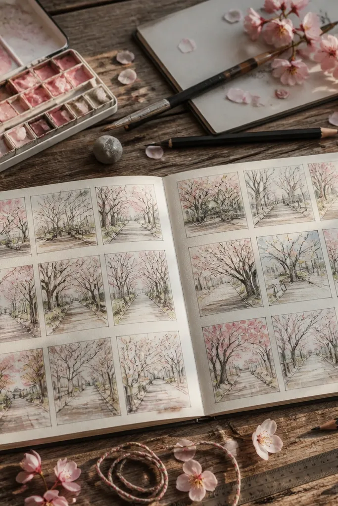 15 Cherry Blossom Path Drawing Ideas