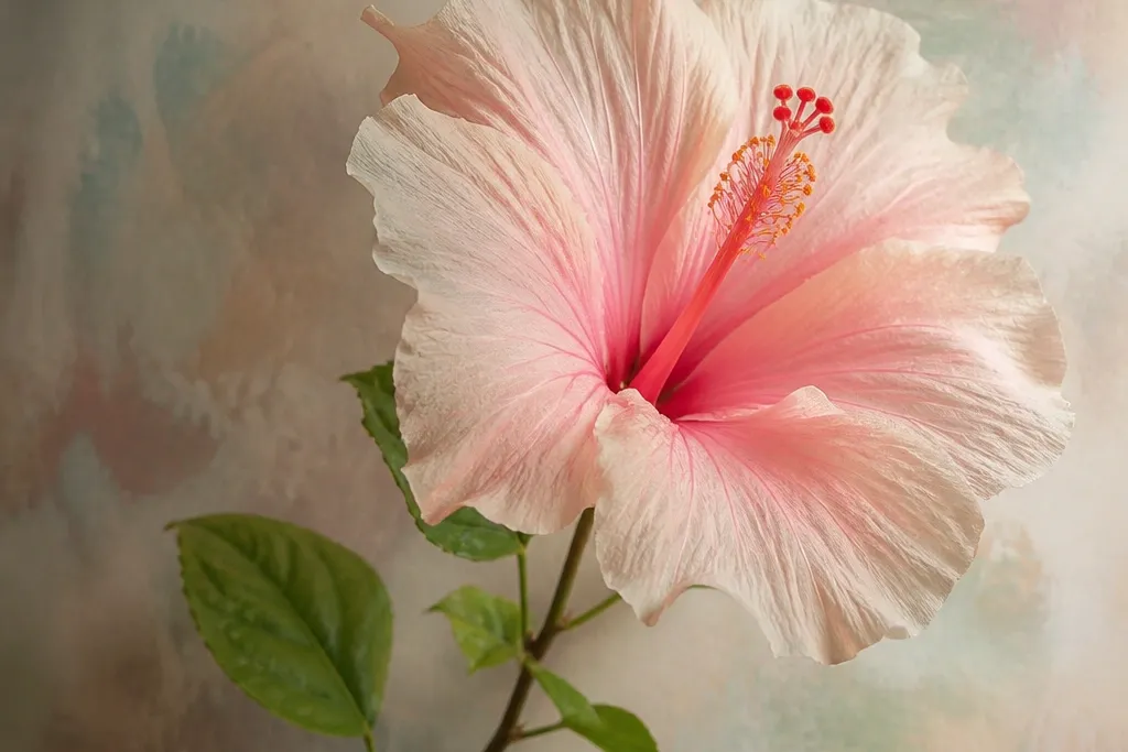 Hibiscus flower pastel drawing ideas