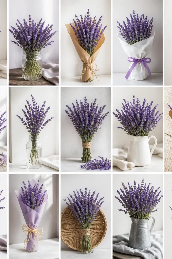 15 lavender flower bouquet drawing ideas
