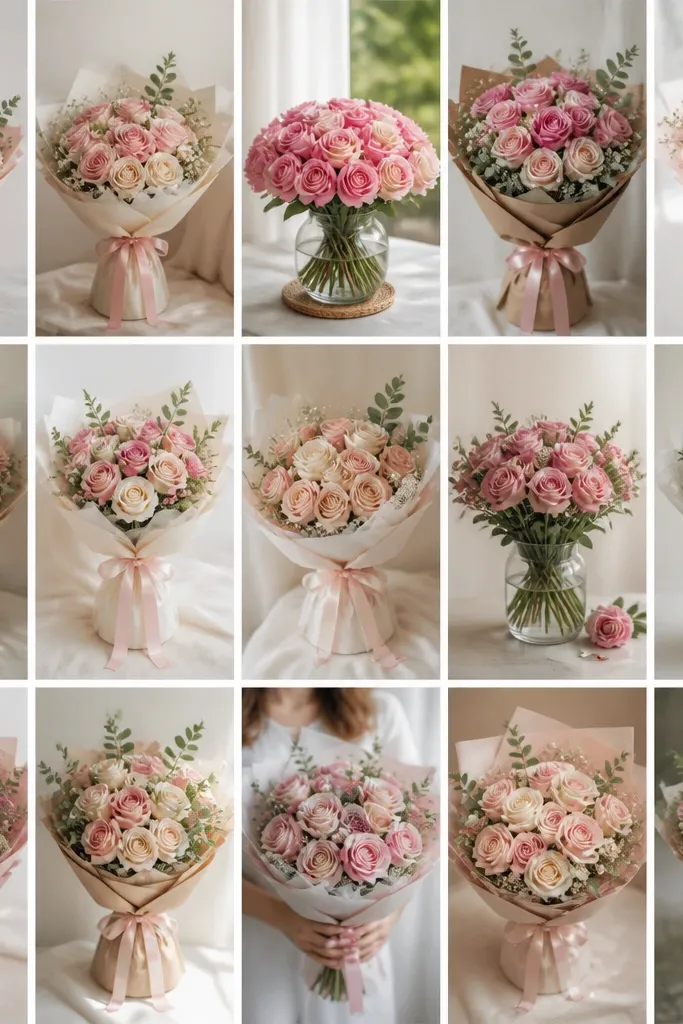 15 rose bouquet drawing ideas
