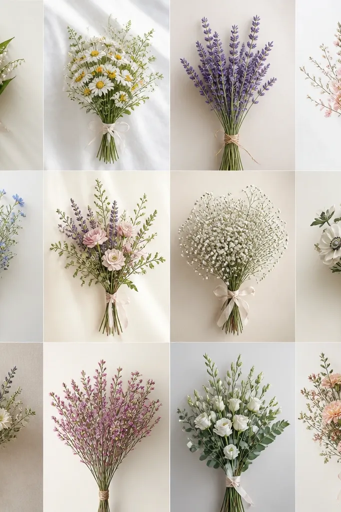 19 dainty flower bouquet drawing ideas