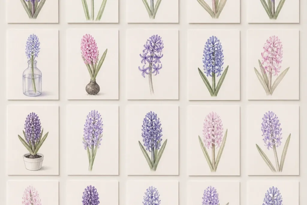 20 Simple Hyacinth Flower Drawing Ideas