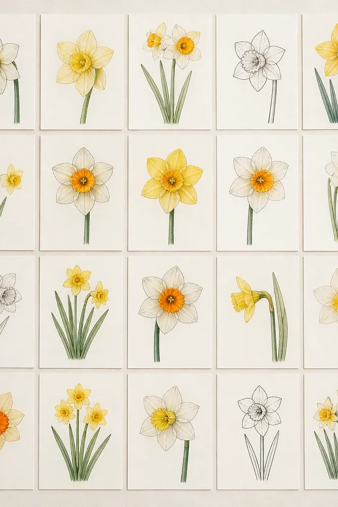 20 Simple Narcissus Flower Drawing Ideas