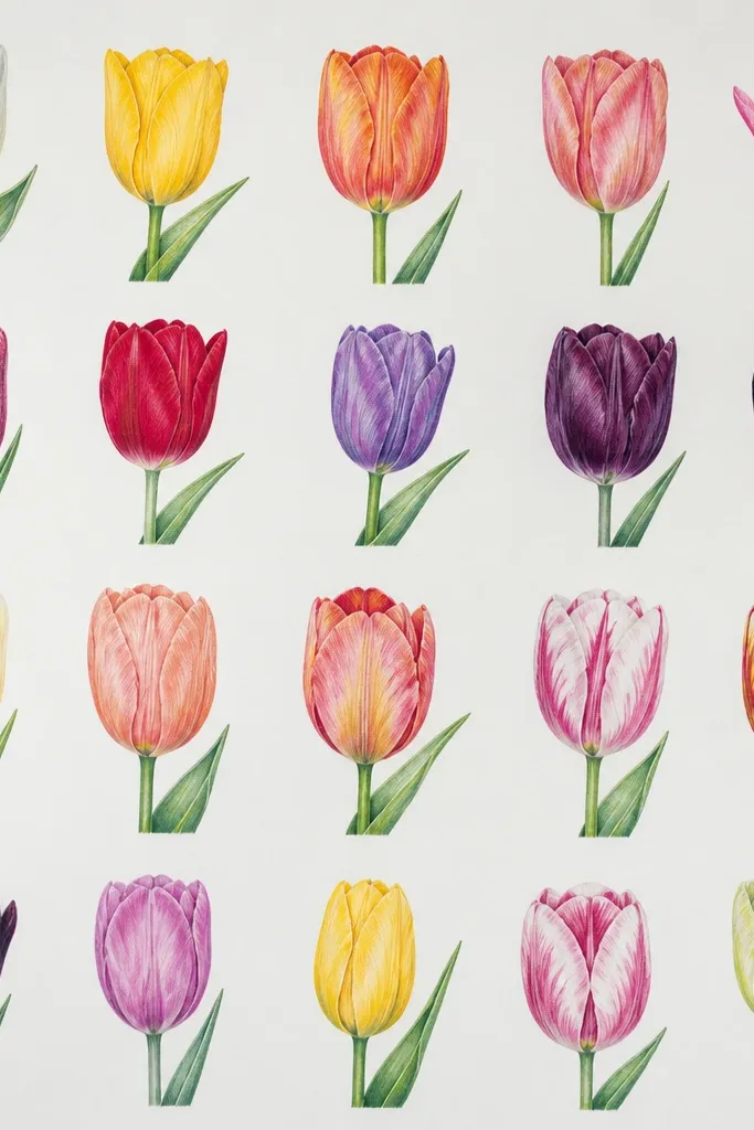 20 Tulip Color Pencil Drawing comparisons