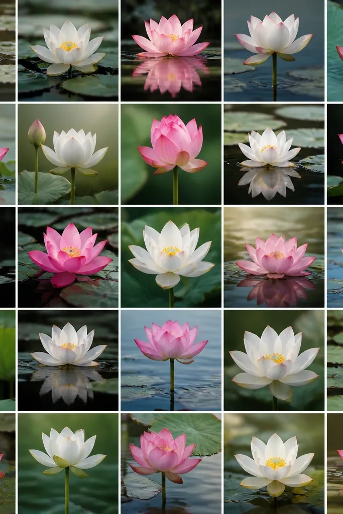 25 Lotus Flower in Water Drawing Ideas