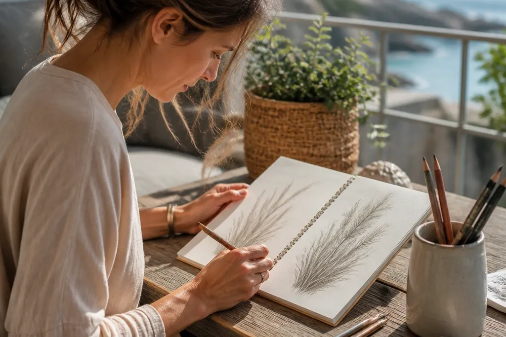 Beach Grass Drawing Transformation
