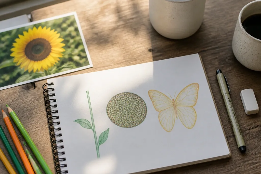 Beginner-Friendly Sunflower Drawing Ideas
