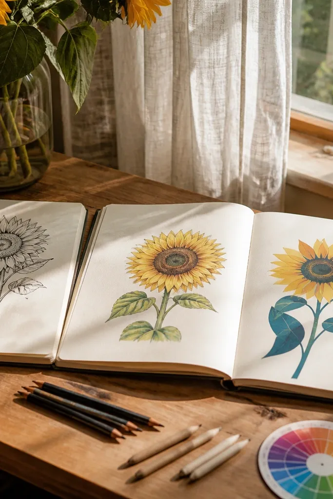 Best Sunflower Drawing Ideas
