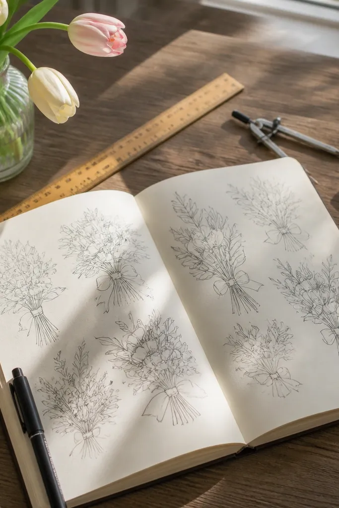 25 Flower Bouquet Line Drawing Ideas Common Mistakes to Avoid