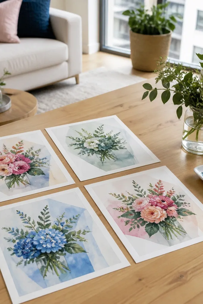 20 Flower Bouquet Watercolor Print Ideas for a Modern Look