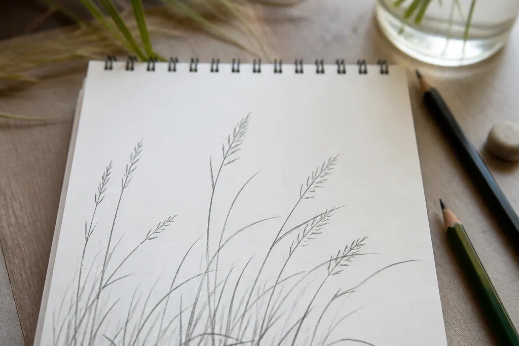 Easy Grass Field Drawing Ideas for Beginners