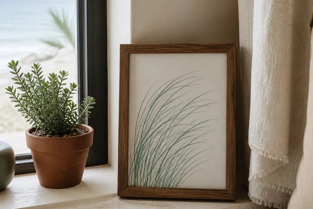 Small Space Grass Outline Drawing