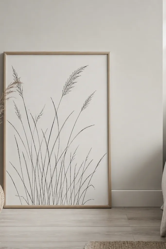 Small Space Grass Outline Drawing