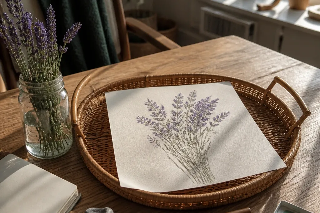 15 Lavender Flower Bouquet Drawing Ideas for Renters