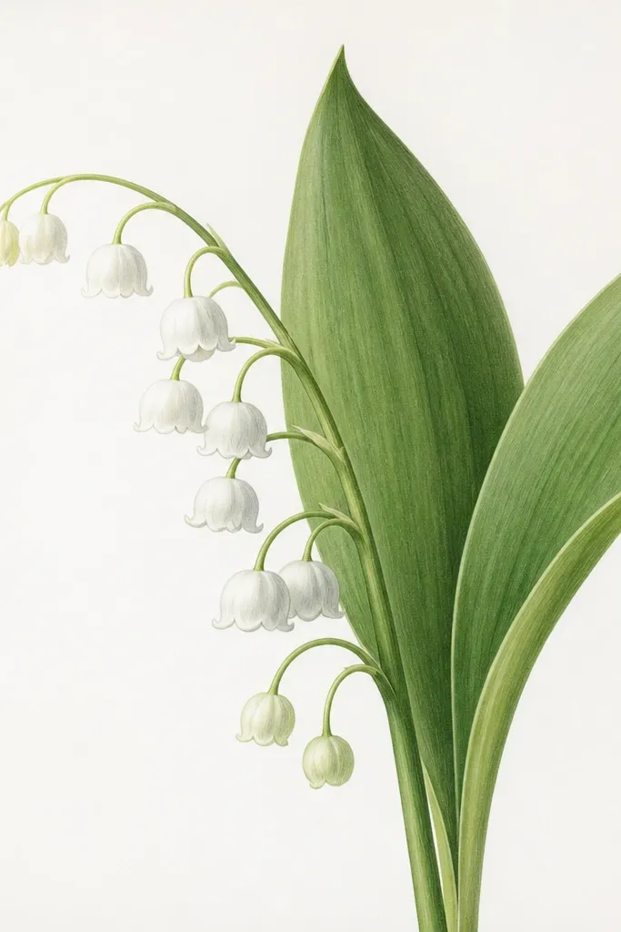 Lily of the Valley Flower Drawing