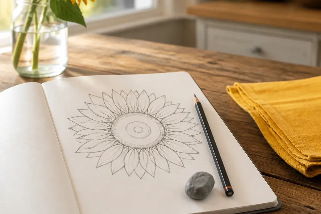 Low-Maintenance Sunflower Drawing Ideas