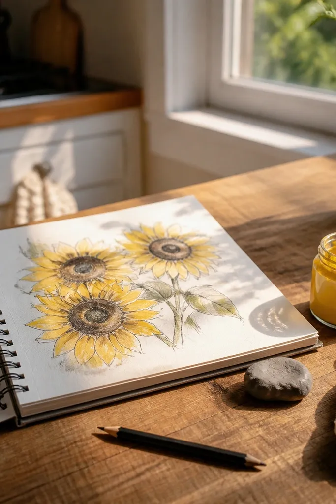 Low-Maintenance Sunflower Drawing Ideas