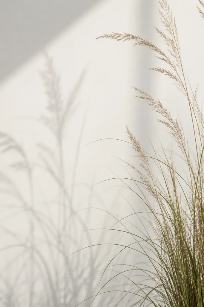 Modern Minimalist Grass Drawing