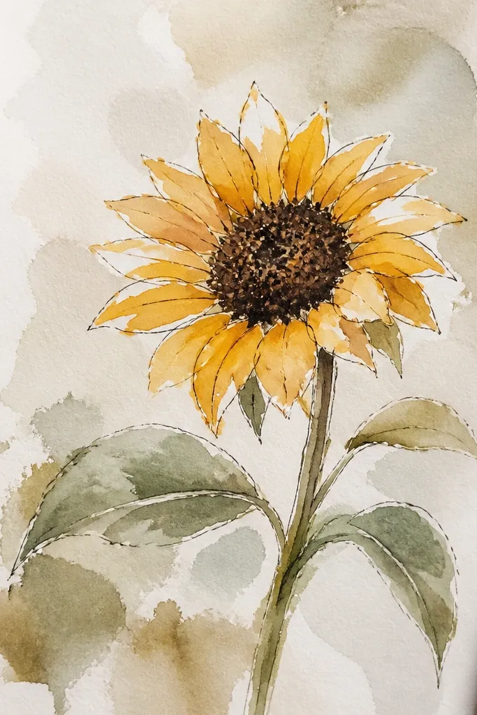 Soft glowing yellow petals with a sharp dark center spiral and dot texture