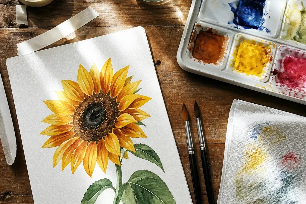 Modern Sunflower Drawing Ideas