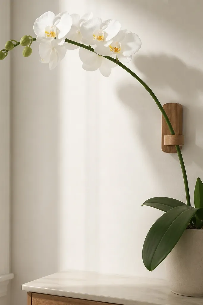 Orchid Branch Drawing for renters (no drill)