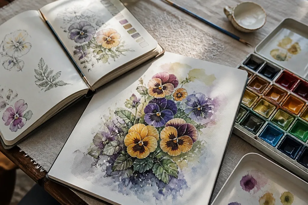 20 Pansy Flower Bouquet Drawing Ideas That Feel High-End