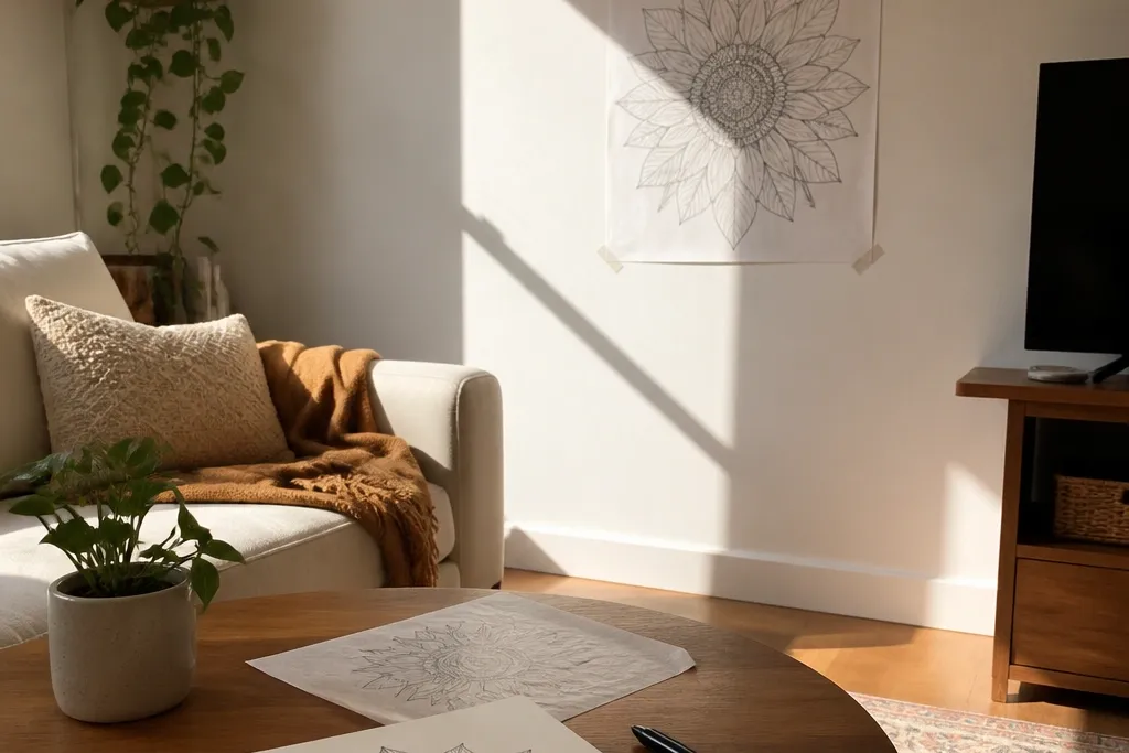 Renter-Friendly Sunflower Drawing Ideas