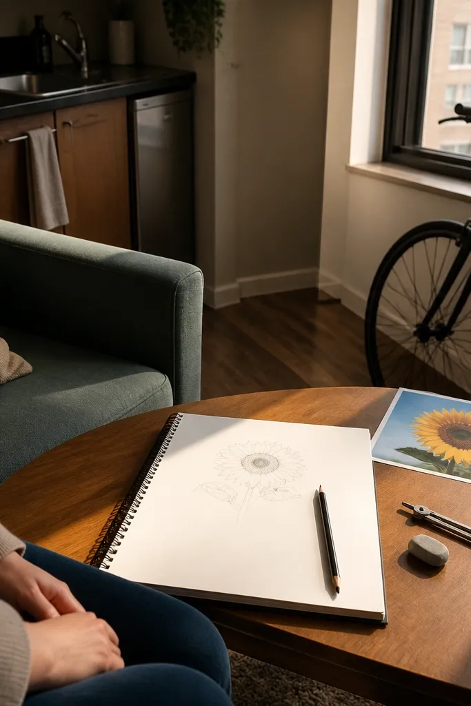 Small-Space Sunflower Drawing Ideas