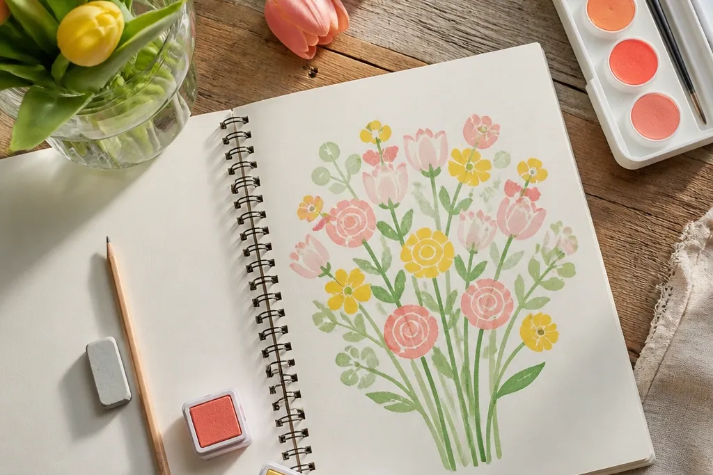 15 Spring Flower Bouquet Drawing Easy for Low Maintenance