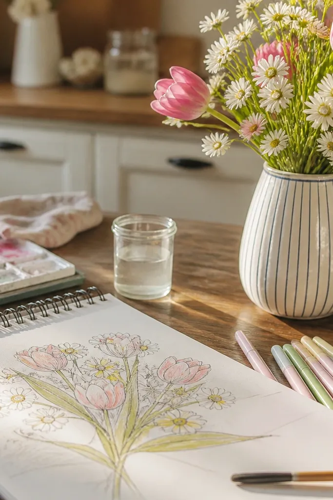 15 Spring Flower Bouquet Drawing Easy for Low Maintenance