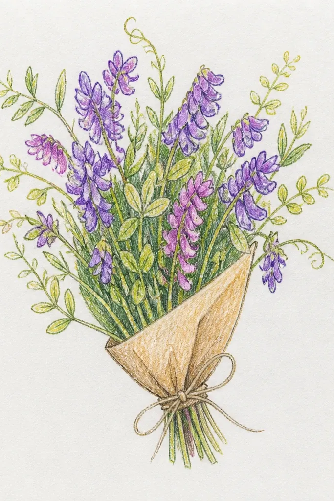 Small clustered flowers with tiny leaves and delicate stems