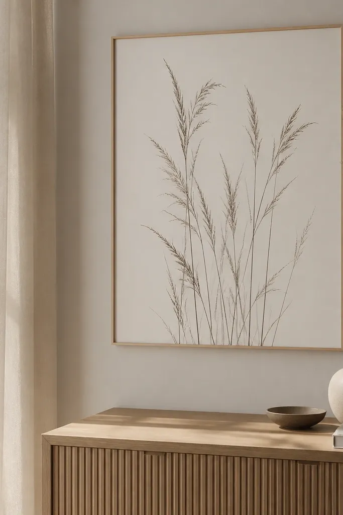 Removable Wild Grass Drawing Decor