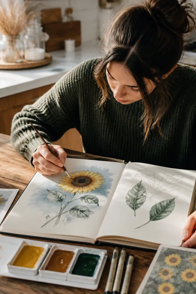 Year-Round Sunflower Drawing Ideas